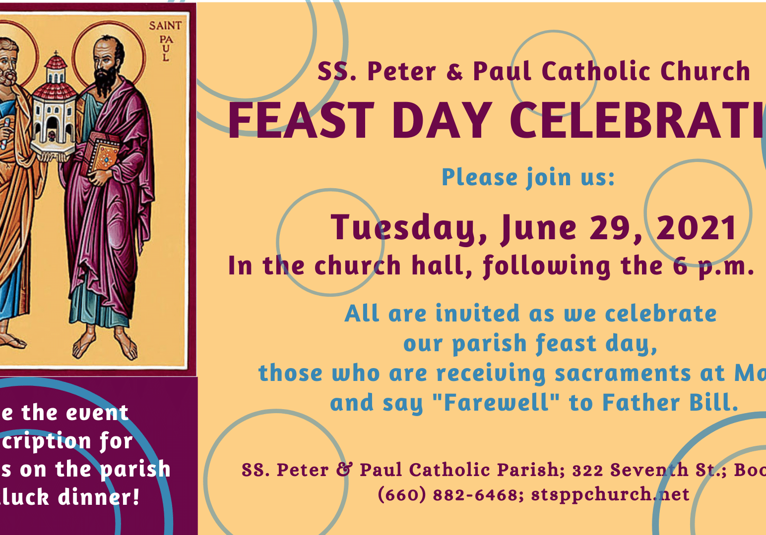 Feast Day Celebration 062921 Feast Day Celebration 062921