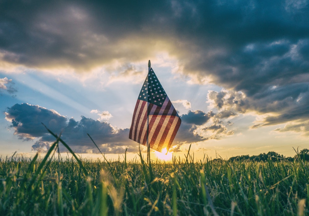 Flag In Field Flag In Field